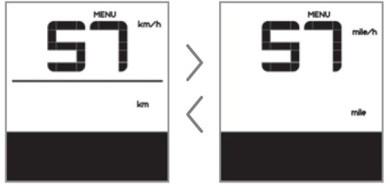 RESET Stiskněte dvakrát tlačítko (v intervalu < 0,3 vteřiny) displej přejde do MENU. V okně pro zobrazení rychlosti se zobrazí symbol tc: n (no). Pokud stisknete, zobrazí se symbol y (yes).