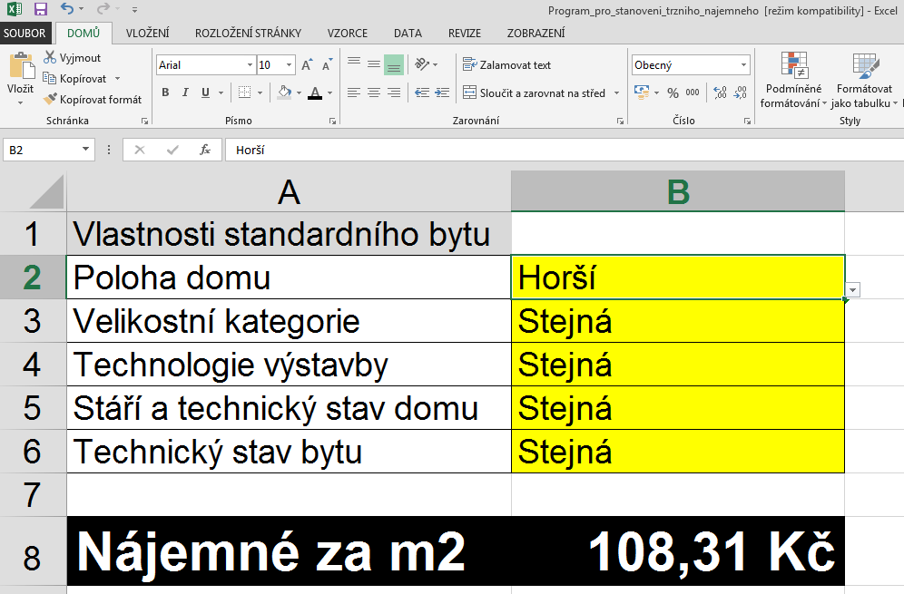 Obr. 6.3 Ukázka vytvořeného programu rolovací seznam (zdroj: Vlastní zpracování) Obr. 6.4 Ukázka vytvořeného programu změna hodnoty (zdroj: Vlastní zpracování) Na předcházejícím obrázku je vidět, že se změní JTC při změně jednoho z koeficientů.