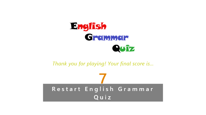 3.3.4 English Grammar Test English Grammar Quiz slouží k zapamatování slovní zásoby. Funguje na podobném principu jako Body Parts Game.