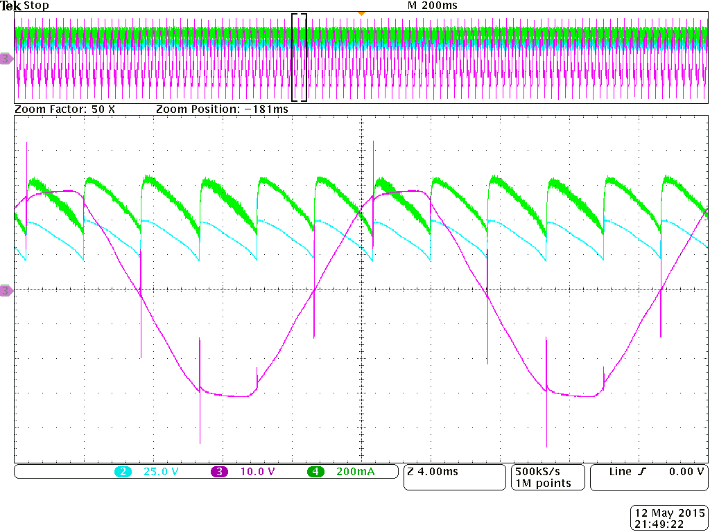 5.2 Oscilogramy z měření (a) α = 0 (b) α = 30 Obr.