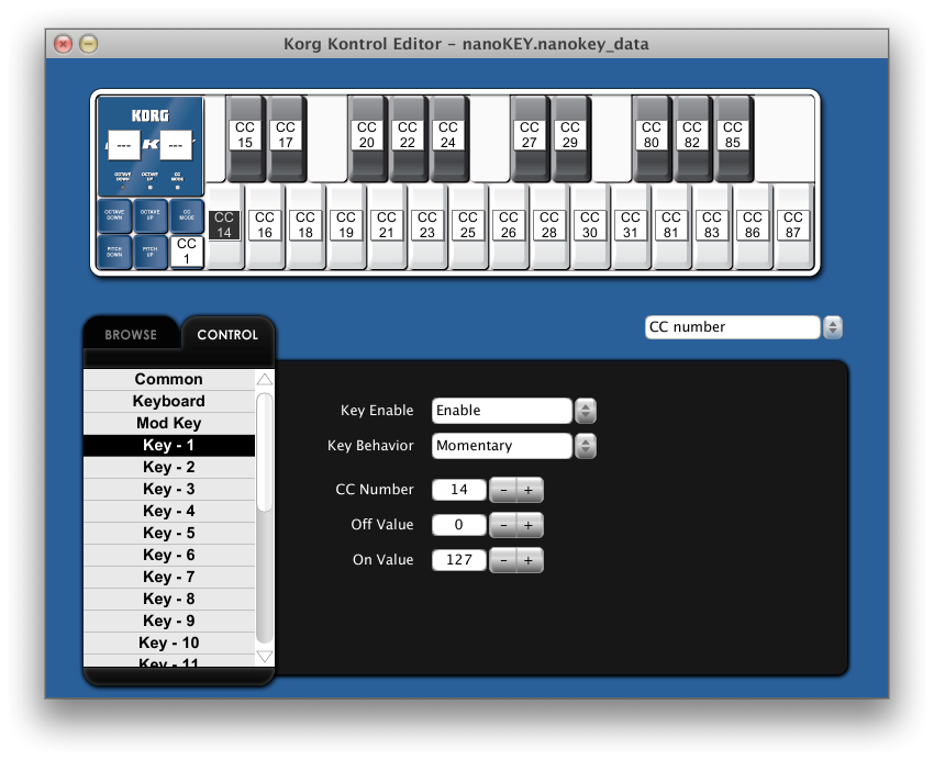 Úvod Děkujeme za zakoupení Korg nanoseries MIDI kontroleru. Abyste ze svého nového nástroje měli co nejlepší užitek, přečtěte si tento manuál pečlivě. Co je KORG KONTROL Editor?