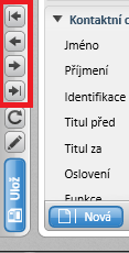 5.2.6 Tlačítka pro posun po nadřízeném seznamu Stejně jako v případě závislého seznamu, lze i z detailu konkrétního záznamu provádět posun na další/předchozí záznamy, aniž by muselo docházet k