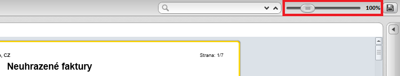 5.4.1.1 Skokový posun a vyhledání konkrétní stránky V PB verzi vlevo nahoře, v NET verzi nahoře. 5.4.1.2 Měřítko V PB verzi cca nahoře uprostřed, v NET verzi vpravo nahoře v horním panelu.