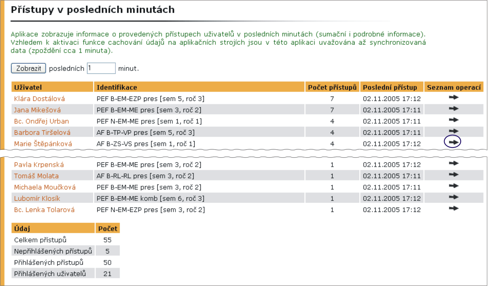 2 SPRÁVA INFORMAČNÍHO SYSTÉMU Obrázek 28 Nastaveni hesel uživatelům AIS Uživatelům s oprávněním hesla-x nelze heslo nastavit.