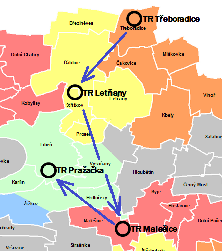 Ostrovní provoz z nových zdrojů KOP TŘEBORADICE KOP Krizový ostrovní provoz V případě blackoutu lze EZT využít pro napájení objektů kritické infrastruktury zhruba ve