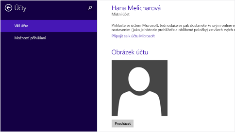 2 Účty Microsoft Účet Microsoft je e-mailová adresa a heslo, které používáte pro přihlášení k Windows.