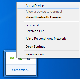 4. Windows automaticky spustí připojení myši Genius s funkcí Bluetooth.