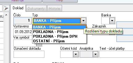 Pořizování přijatých a vydaných faktur Jak už bylo uvedeno výše, vydané faktury z modulu Fakturace se do Daňové evidence z tohoto modulu exportují pomocí Pomocné práce - Export do účetnictví.