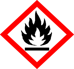 Výstražné symboly nebezpečnosti dle CLP Třídy nebezpečnosti: 1. Výbušniny 2. Hořlavé plyny 3. Hořlavé aerosoly 4. Oxidující plyny 5. Stlačené plyny 6. Hořlavé kapaliny 7. Hořlavé tuhé látky 8.