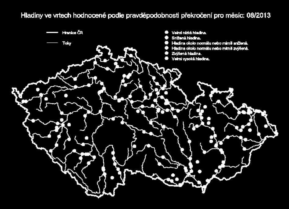 Porovnání hladin podzemní