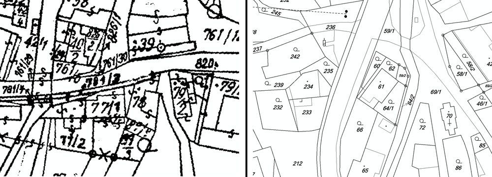 Z kartografického pohledu se jedná o topografické mapy s velmi omezeným obsahem.
