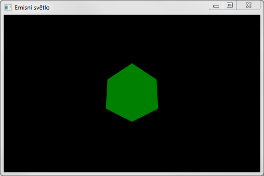 WPF a 3D Materiál 6.8.1 Emisní materiál Zatímco ostatní typy materiálu potřebují světlo k tomu, aby byly vidět, tak emisní materiál sám o sobě svítí.