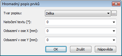 Aktualizace výrobce Atrea. Hromadný popis prvků ve výkrese Nová funkce pro hromadné vložení popisů značek ve výkrese.