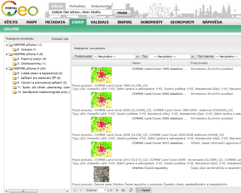 E-shop https://geoportal.gov.