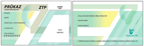 6 Vzor průkazu ZTP (Zdroj: Vyhláška č. 116 ze dne 12.