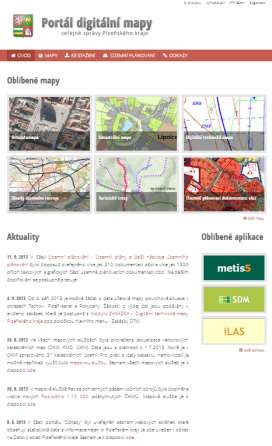 Portál digitální mapy veřejné správy Plzeňského kraj Jako vstupní brána pro výsledky všech částí