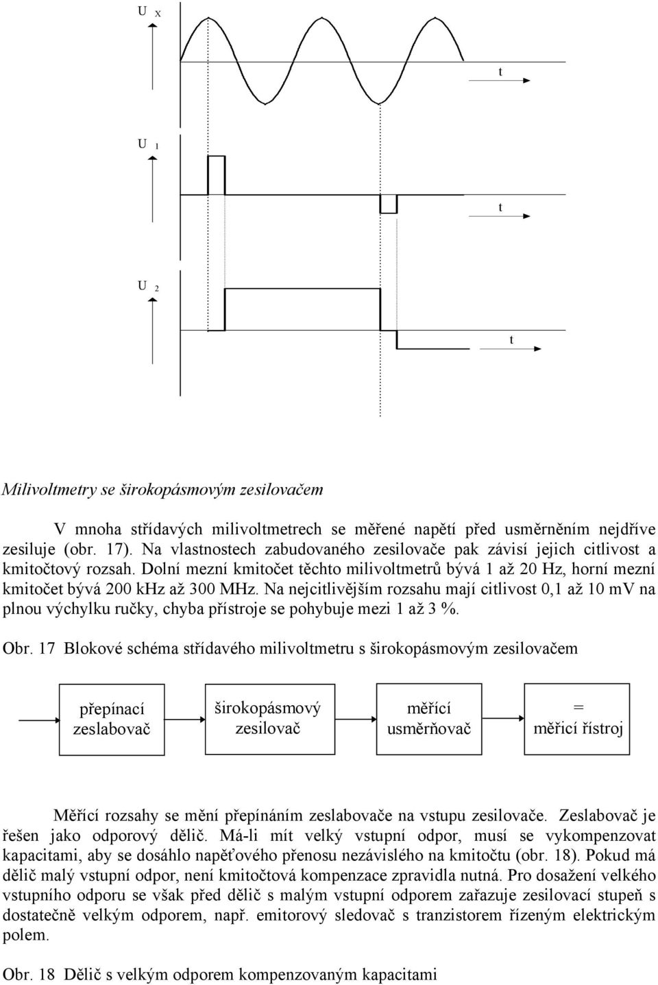 ELEKTRONICKÉ ANALOGOVÉ VOLTMETRY - PDF Stažení zdarma