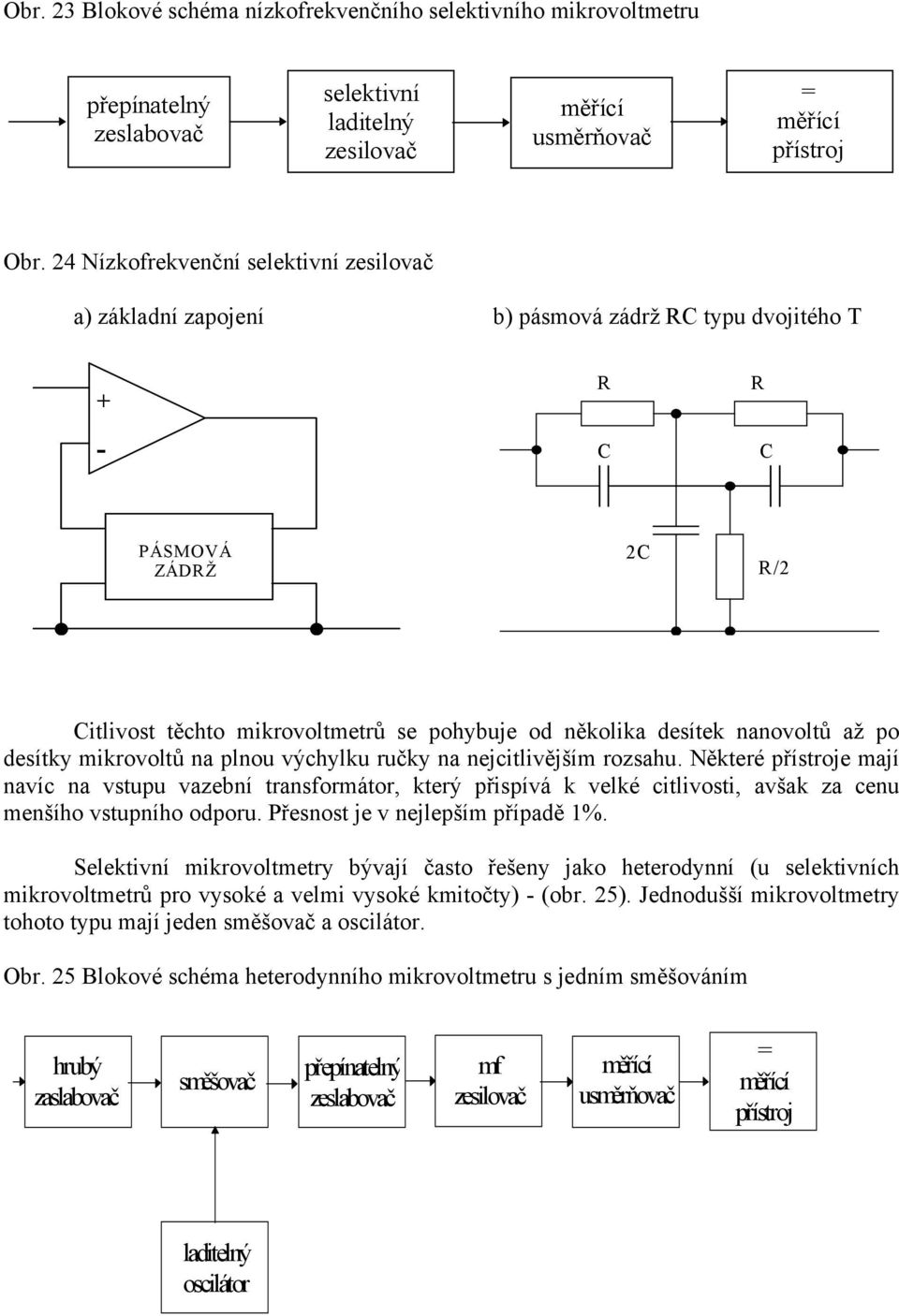 po desítky mikrovoltů na plnou výchylku ručky na nejcitlivějším rozsahu.