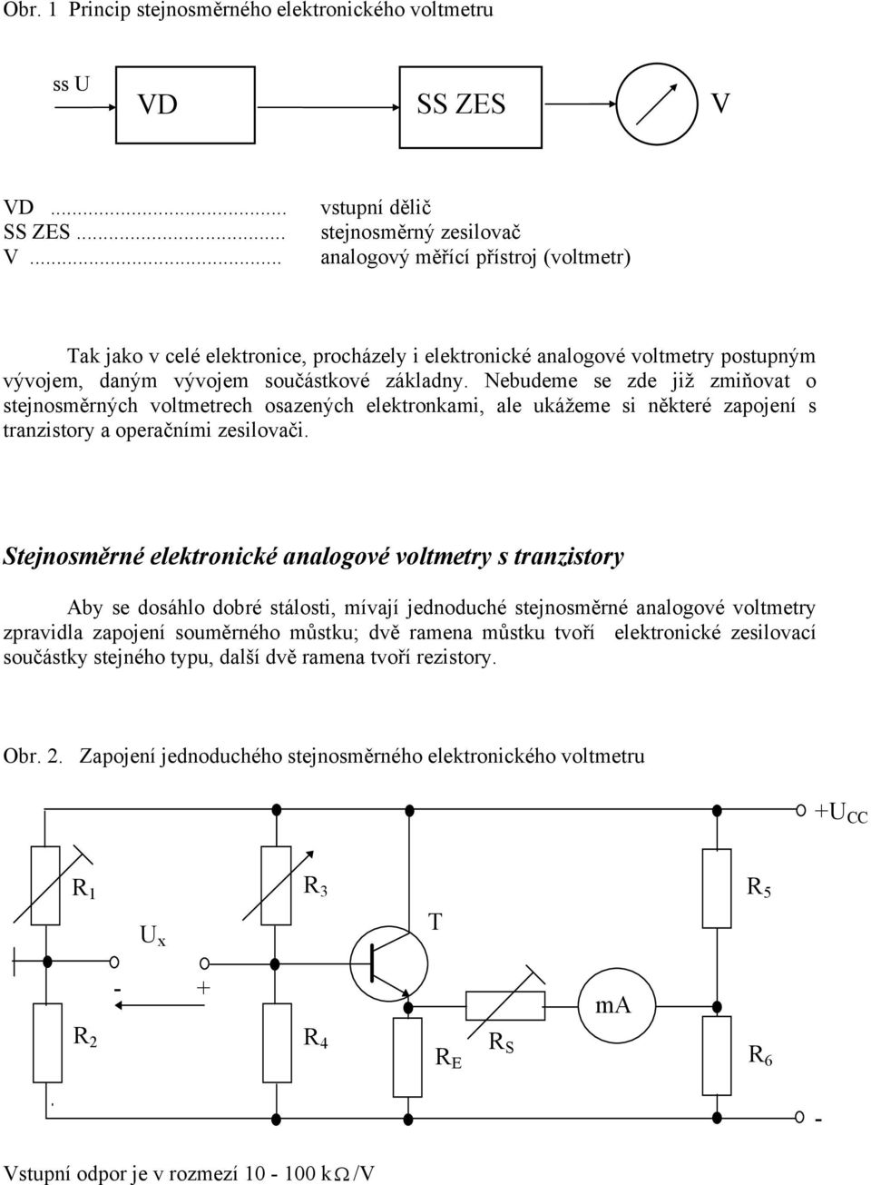 ELEKTRONICKÉ ANALOGOVÉ VOLTMETRY - PDF Stažení zdarma