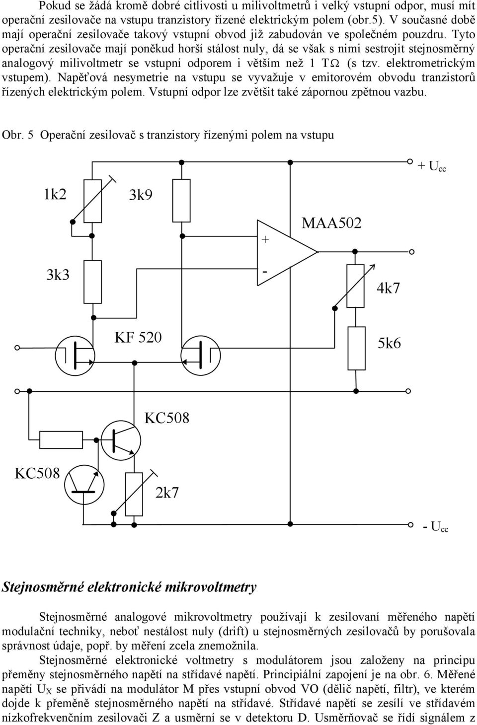 ELEKTRONICKÉ ANALOGOVÉ VOLTMETRY - PDF Stažení zdarma