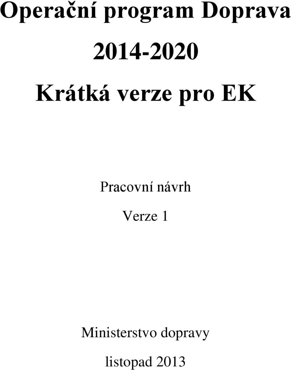 EK Pracovní návrh Verze 1