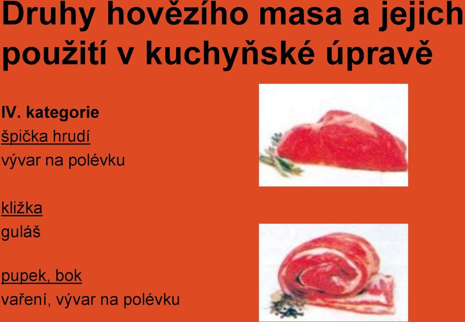 kategorie špička hrudí vývar na