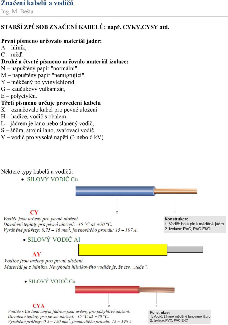 Značení kabelů a vodičů - PDF Stažení zdarma