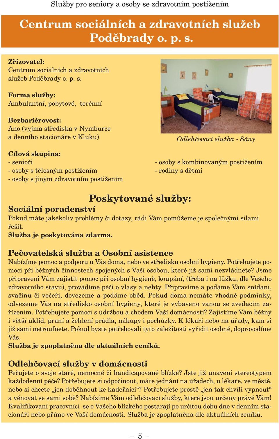 Katalog sociálních a návazných služeb Město Nymburk - PDF Stažení zdarma
