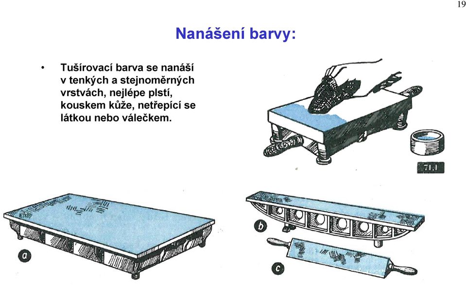 vrstvách, nejlépe plstí, kouskem