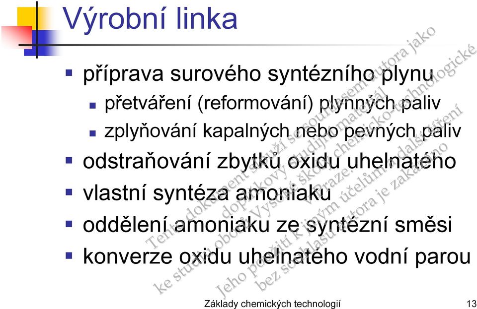 plynných paliv zplyňování kapalných nebo pevných paliv odstraňování zbytků oxidu uhelnatého vlastní syntéza