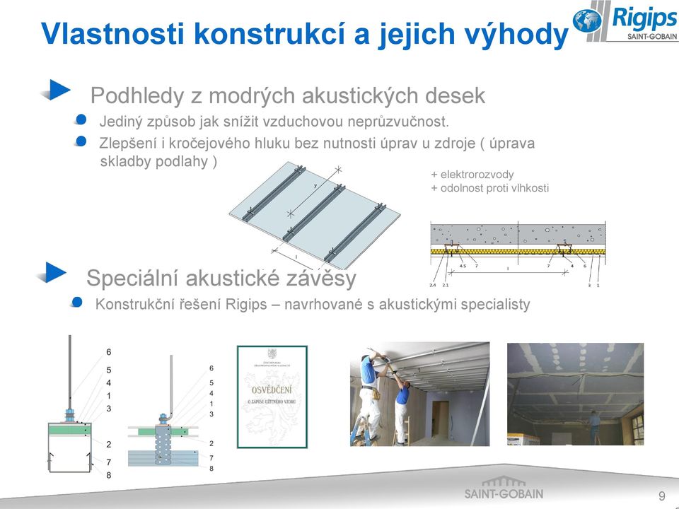 Zlepšení i kročejového hluku bez nutnosti úprav u zdroje ( úprava skladby podlahy ) +