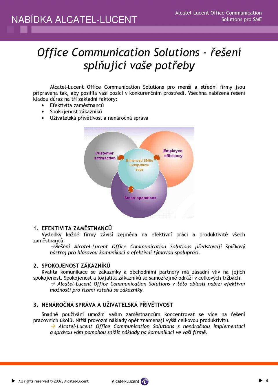 EFEKTIVITA ZAMĚSTNANCŮ Výsledky každé firmy závisí zejména na efektivní práci a produktivitě všech zaměstnanců.