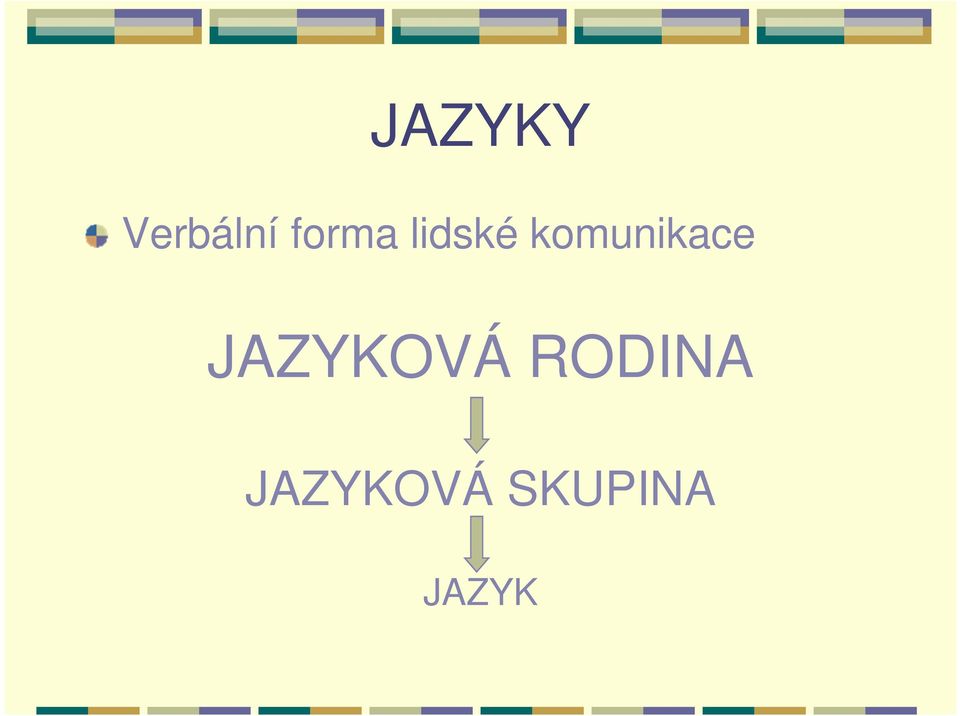 komunikace JAZYKOVÁ