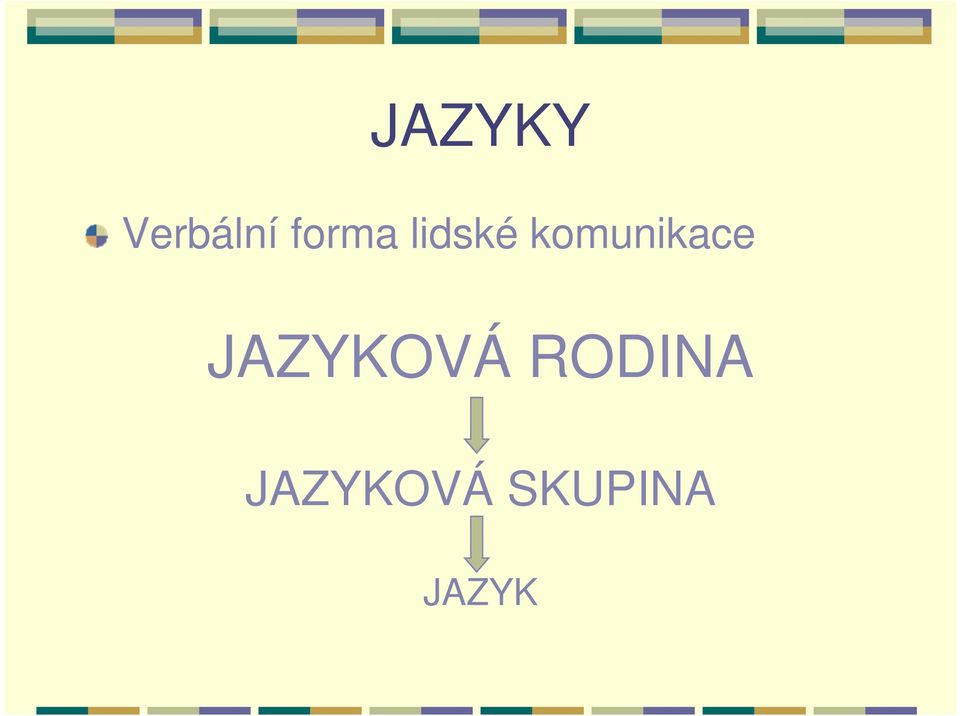 komunikace JAZYKOVÁ