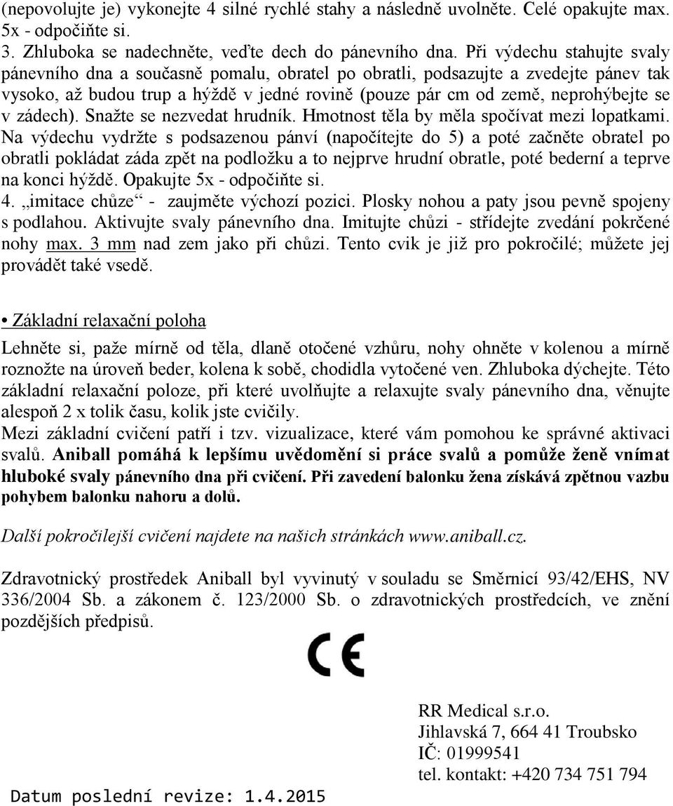 NÁVOD NA POUŽÍVÁNÍ ZDRAVOTNICKÉHO PROSTŘEDKU ANIBALL - PDF Free Download