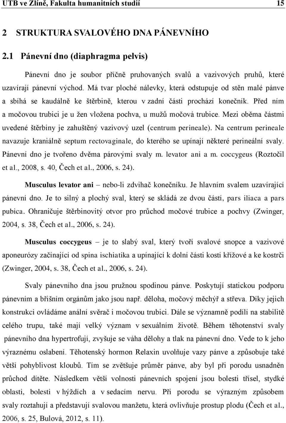 Má tvar ploché nálevky, která odstupuje od stěn malé pánve a sbíhá se kaudálně ke štěrbině, kterou v zadní části prochází konečník.