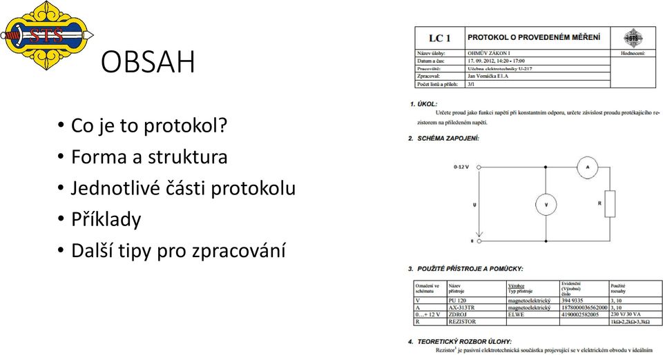 Jednotlivé části