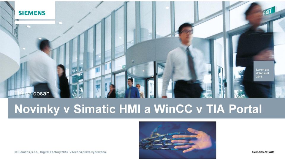 Novinky v Simatic HMI a