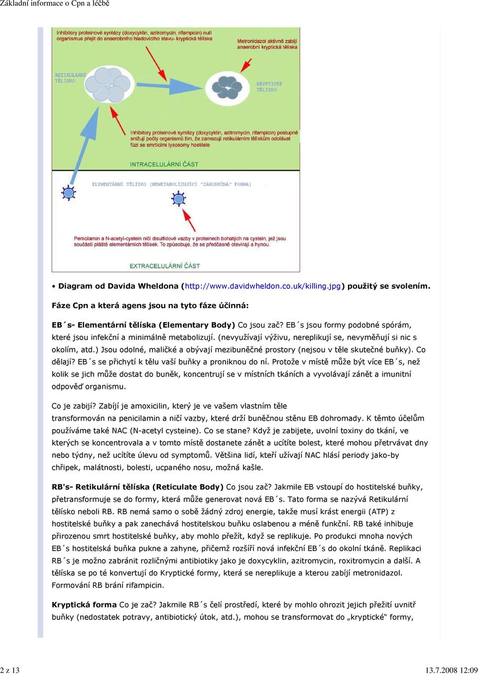 (nevyužívají výživu, nereplikují se, nevyměňují si nic s okolím, atd.) Jsou odolné, maličké a obývají mezibuněčné prostory (nejsou v těle skutečné buňky). Co dělají?