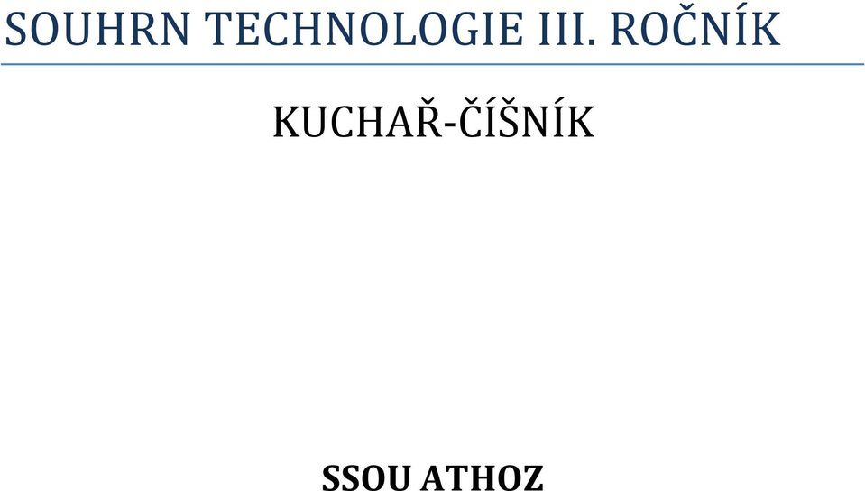 III. ROČNÍK