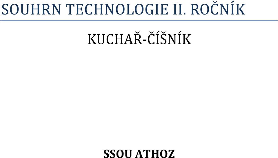 II. ROČNÍK