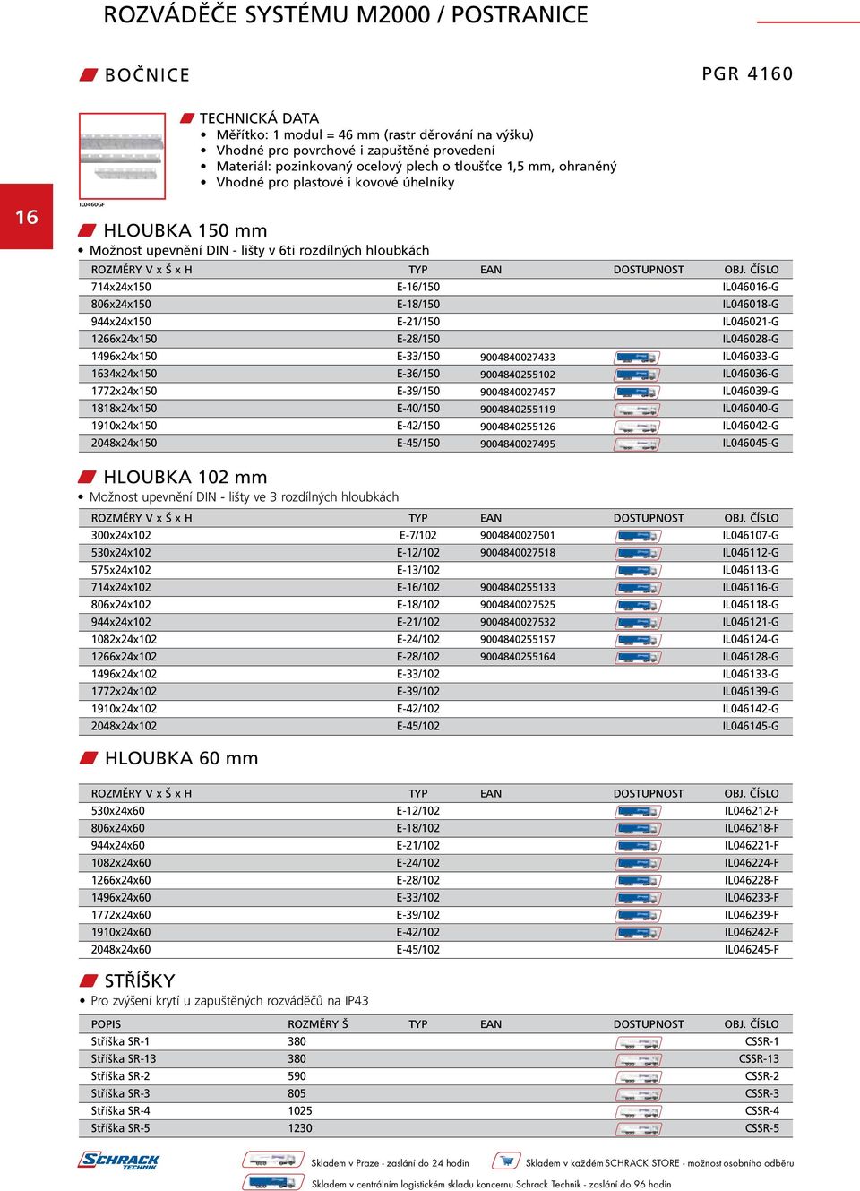 ČÍSLO 714x24x150 E-16/150 IL046016-G 806x24x150 E-18/150 IL046018-G 944x24x150 E-21/150 IL046021-G 1266x24x150 E-28/150 IL046028-G 1496x24x150 E-33/150 9004840027433 IL046033-G 1634x24x150 E-36/150