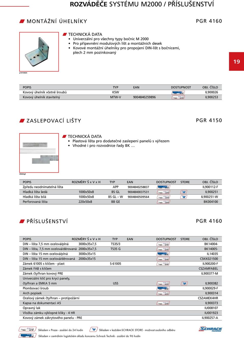 ČÍSLO Kovový úhelník včetně šroubů KSW IL900026 Kovový úhelník stavitelný MTW-V 9004840259896 IL900253 w ZASLEPOVACÍ LIŠTY PGR 4150 Plastová lišta pro dodatečné zaslepení panelů s výřezem Vhodné i