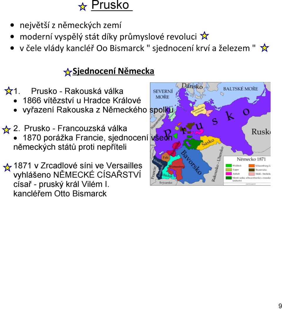 Prusko Rakouská válka 1866 vítězství u Hradce Králové vyřazení Rakouska z Německého spolku 2.