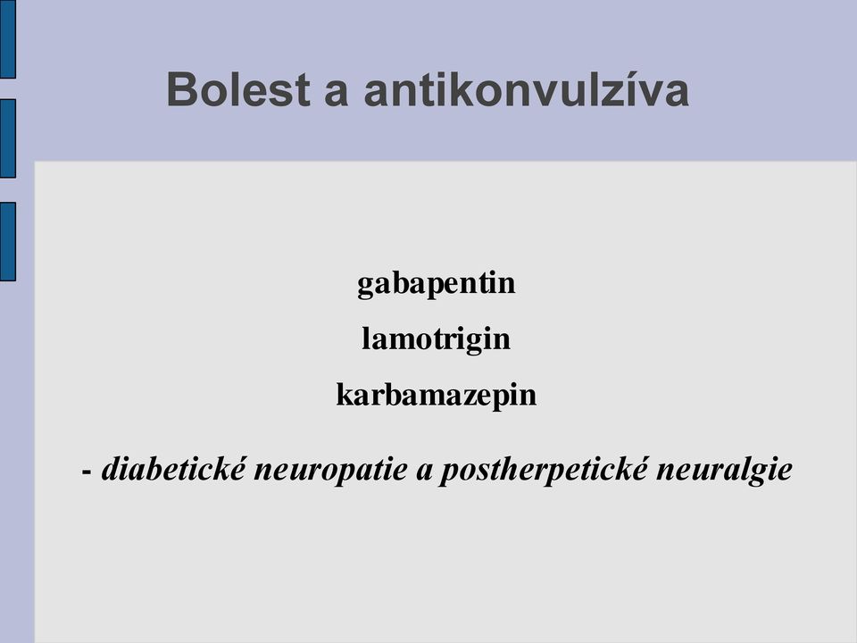 karbamazepin - diabetické