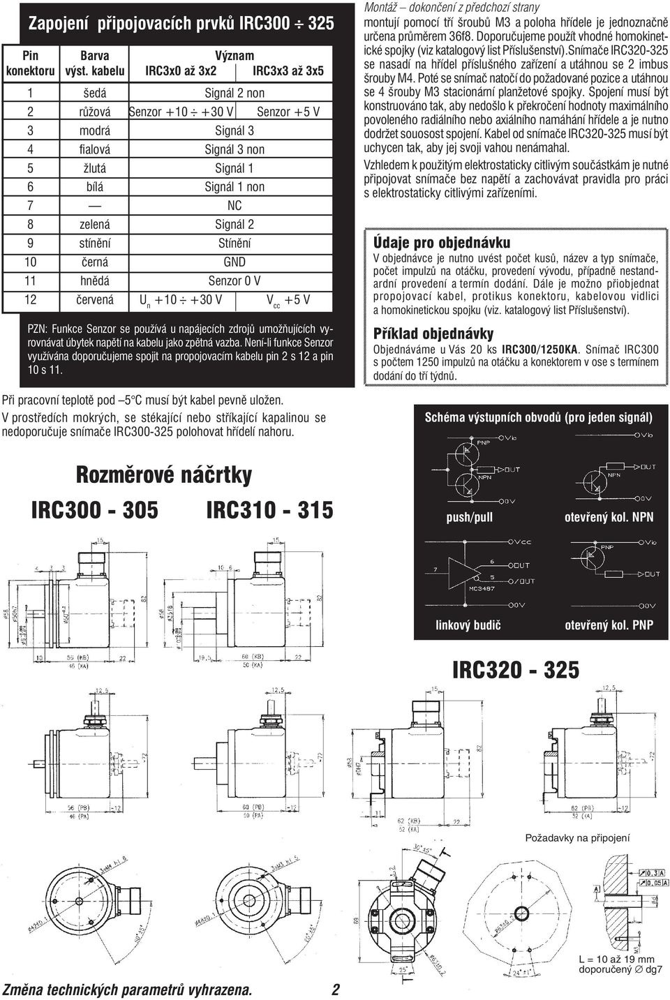 stínění Stínění 10 černá GND 11 hnědá Senzor 0 V 12 červená U n +10 +30 V V cc +5 V PZN: Funkce Senzor se používá u napájecích zdrojů umožňujících vyrovnávat úbytek napětí na kabelu jako zpětná vazba.