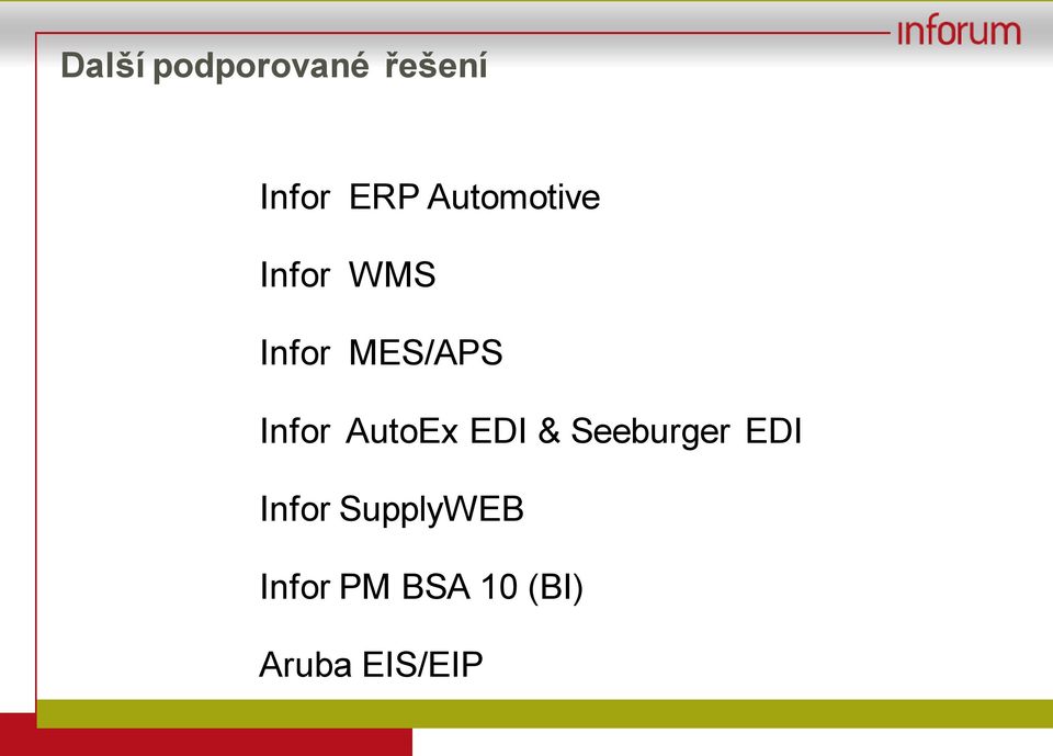 Infor AutoEx EDI & Seeburger EDI Infor