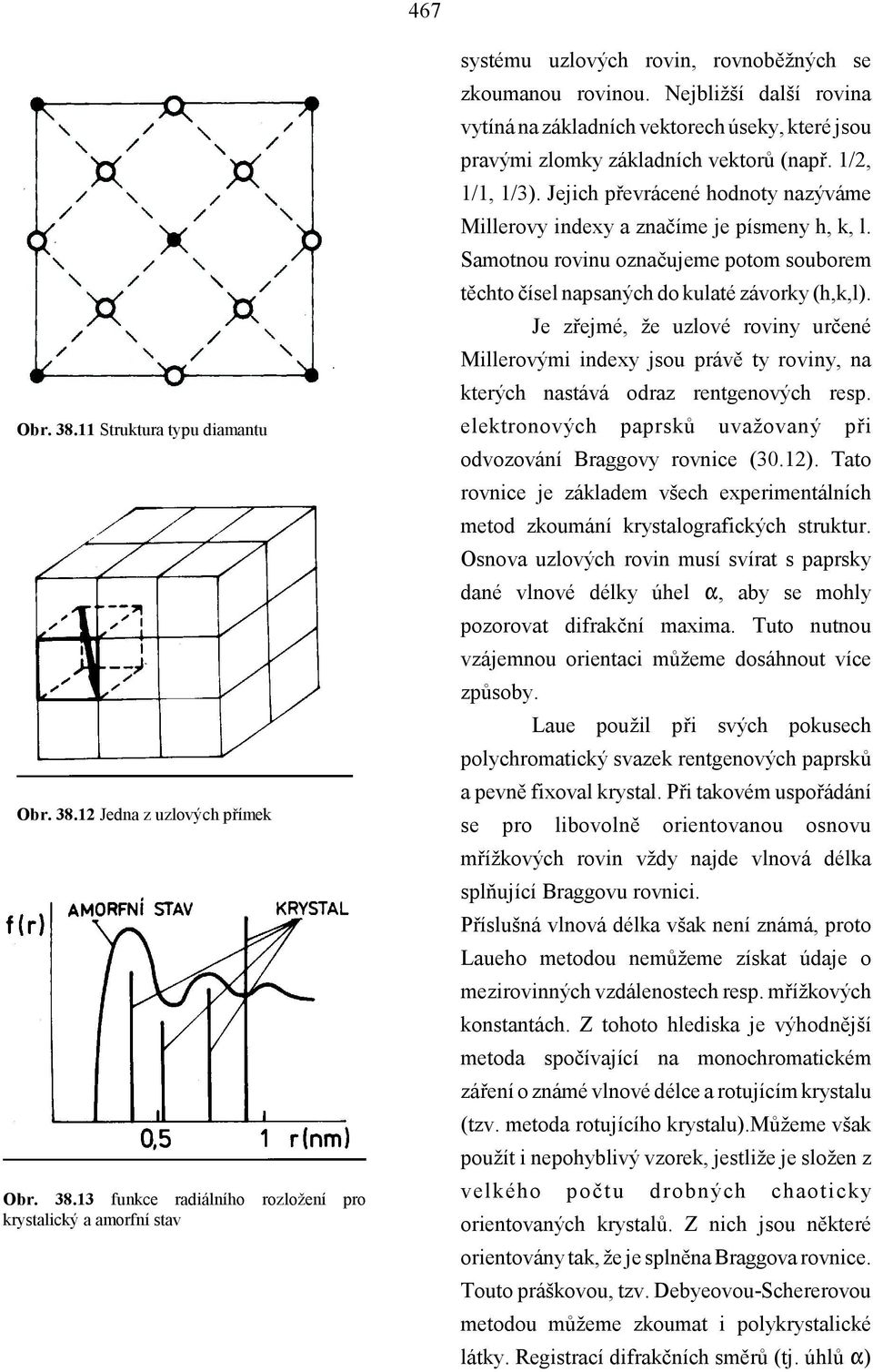 Jejich převrácené hodnoty nazýváme Millerovy indexy a značíme je písmeny h, k, l. Samotnou rovinu označujeme potom souborem těchto čísel napsaných do kulaté závorky (h,k,l).