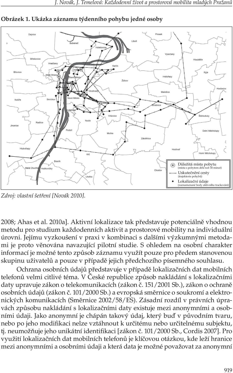 Aktivní lokalizace tak představuje potenciálně vhodnou metodu pro studium každodenních aktivit a prostorové mobility na individuální úrovni.