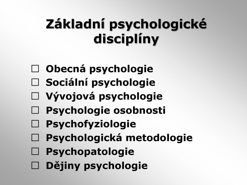 psychologie Psychologie osobnosti